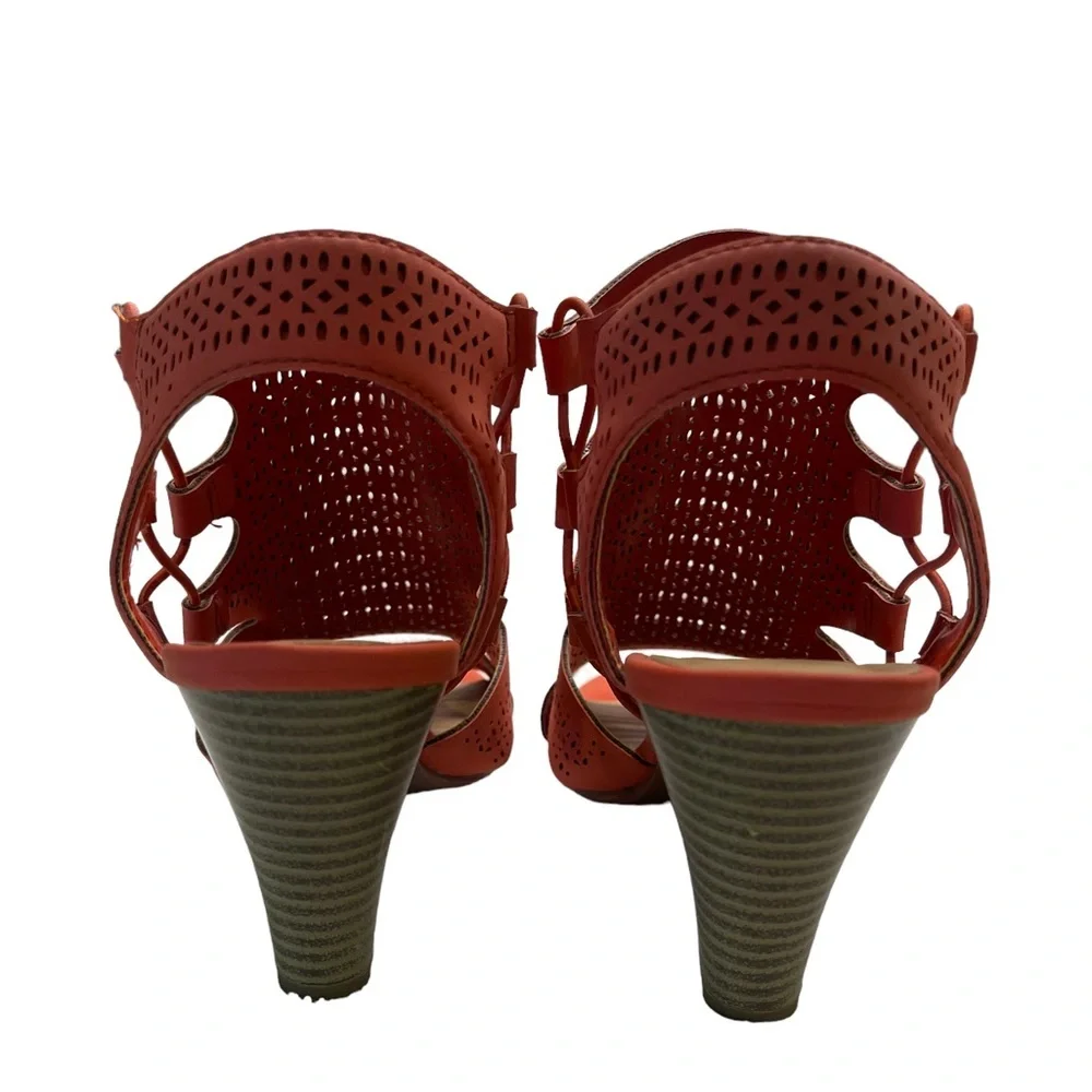 KStudio - coral heels - size 6.5m - EUC - Picture 3 of 6